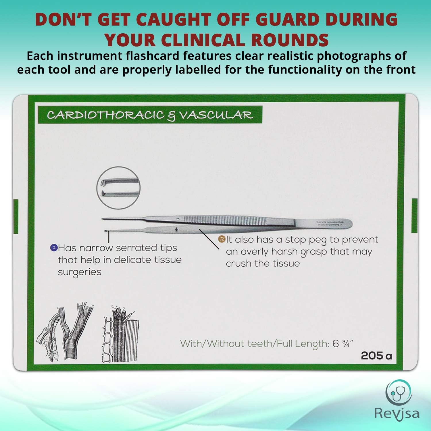 Surgical Instrumentation Flash Cards for Technologists Exam, Medical Students, Operating Room Nurses - Illustrated