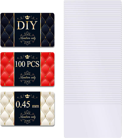 Metal Business Cards Sublimation Blanks, 0.45mm Aluminum, 100 Pieces