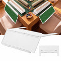 3D Printed Mahjong Card Holder for Table, White, Wavy Style