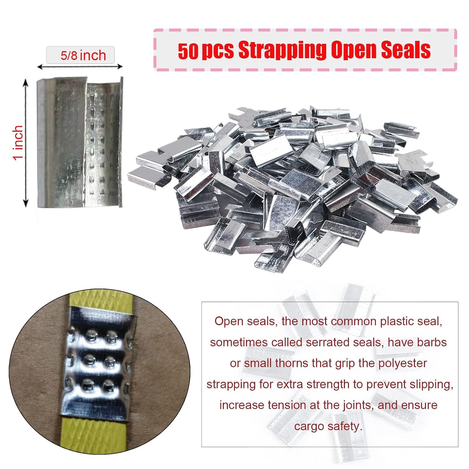 Banding Strapping Kit, Packaging Strapping Banding Tool | Pallet Strapping Kit with Tensioner Tool Sealer, 4000"
