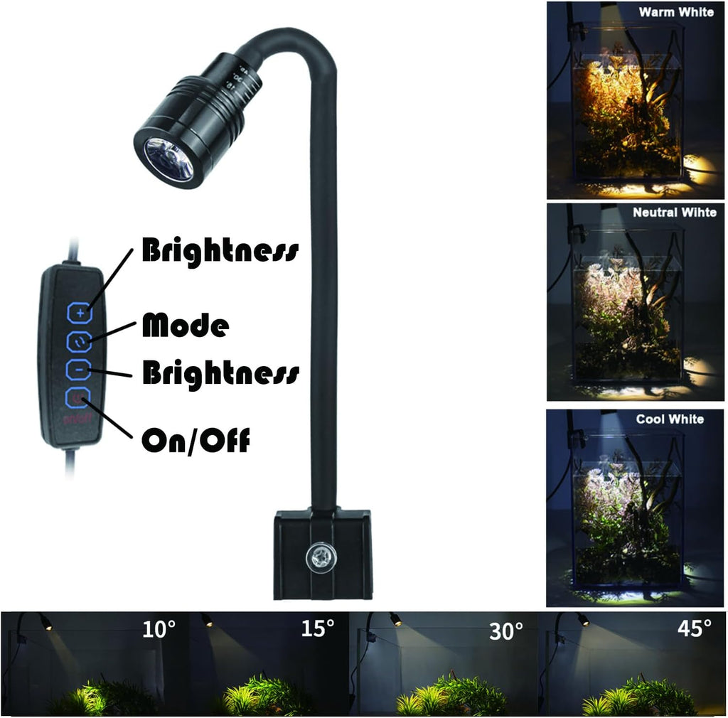 Betta Fish Tank kit,Small Nano Glass Fish Tank Start Kit with Filter,LED Light for Shrimp,Small Fish,Betta (1.5 Gallon)