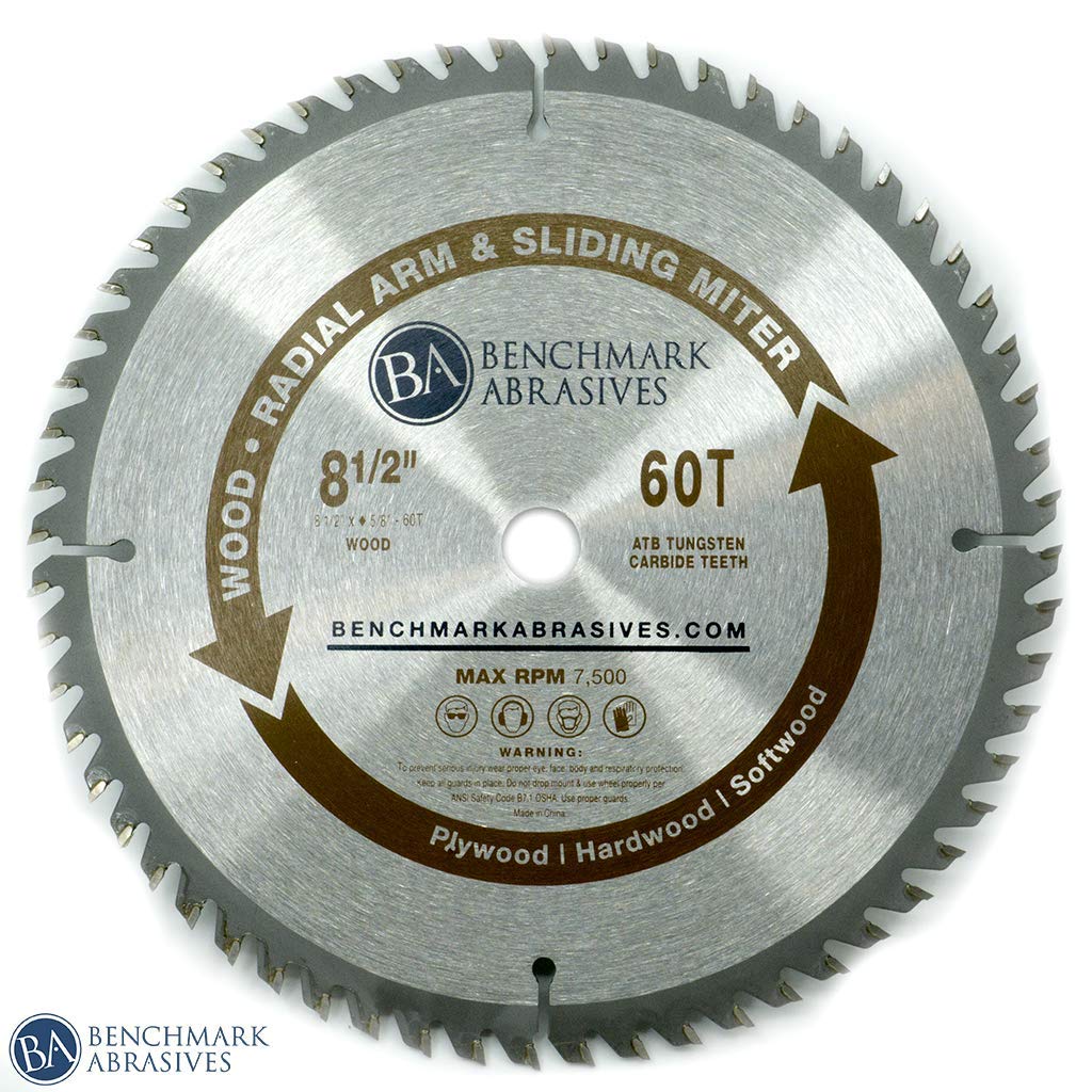 TCT 8 1/2 Inch Circular Saw Blade, Tungsten Carbide Tipped for Cutting, Plywood, Hardwood, Wood Carving, MDF Panel