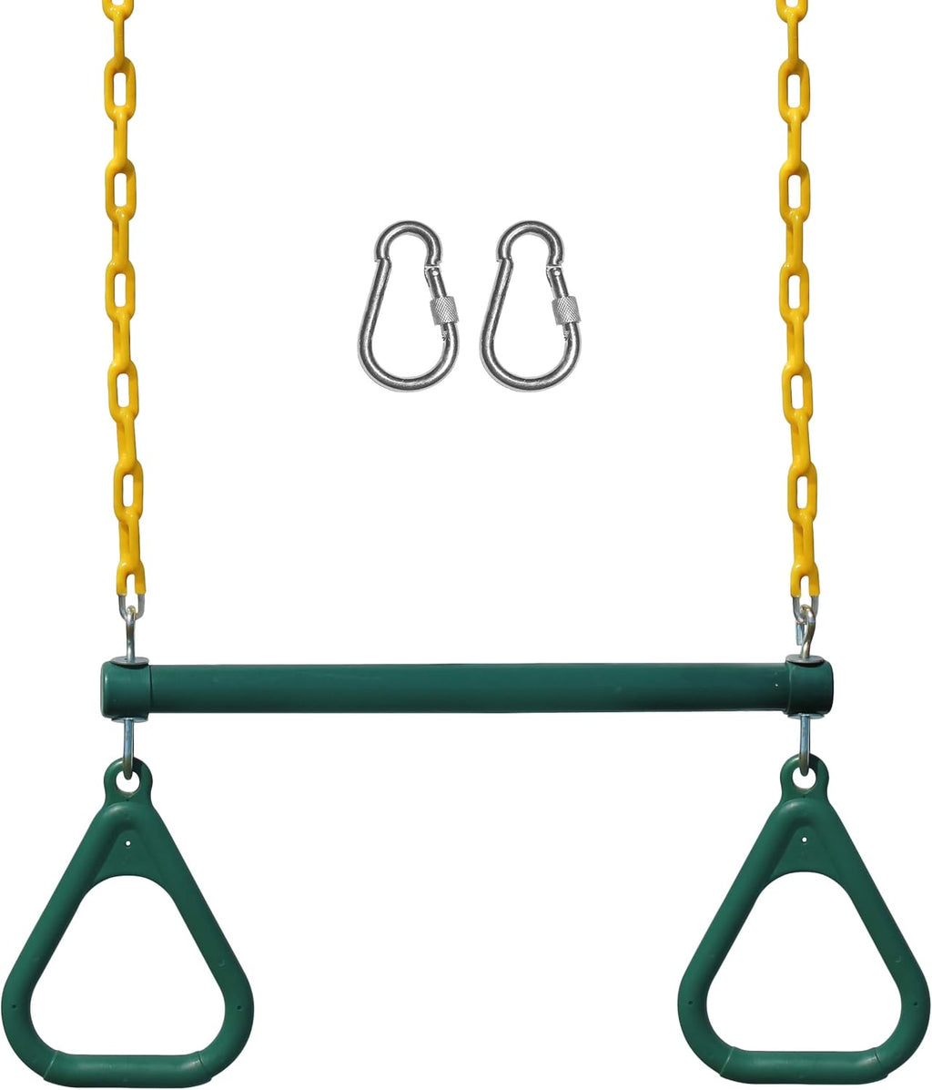 Swing Sets for Backyard, Monkey Bars & Swingset Accessories - Set Includes 18" Trapeze Swing Bar & 48" Heavy Duty