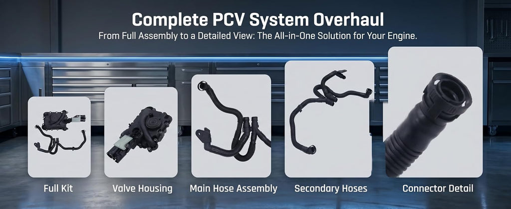 PCV Valve Hose for Audi A4 A6 A7 A8 Q5 Q7 RS7 S4 S5 SQ5 for Volkswagen VW Touareg 2.0L 3.0L 3.2L 4.0L 2005 2006 2007 2008 2009 2010 2011 2012 2013 2014 2015 2016 2017 2018 06E-103-217-AA