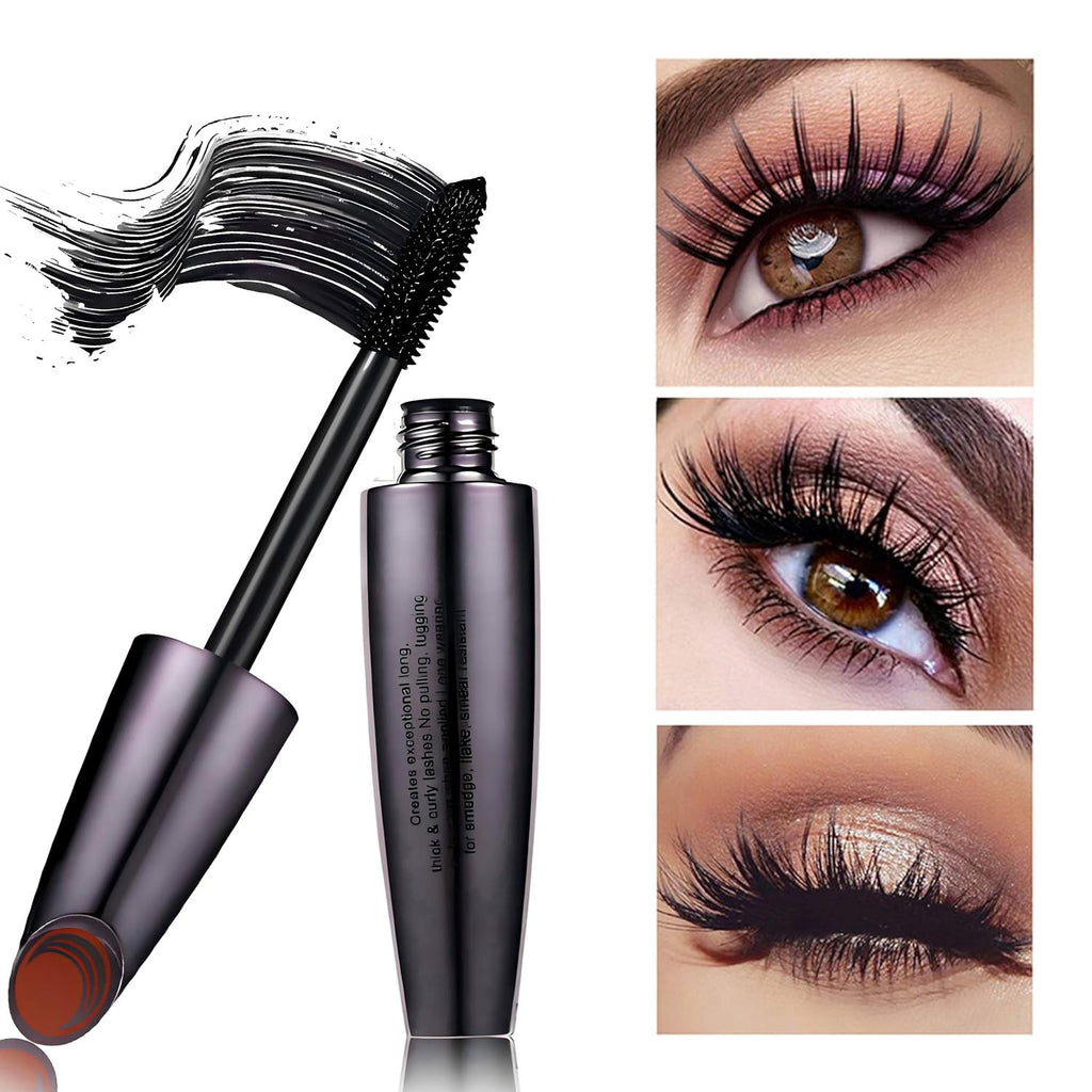 Mascara Eye Liner Eye Makeup Set Waterproof Liquid Eye Liner Stamp Mascara Black volume and length Eyelash Quick