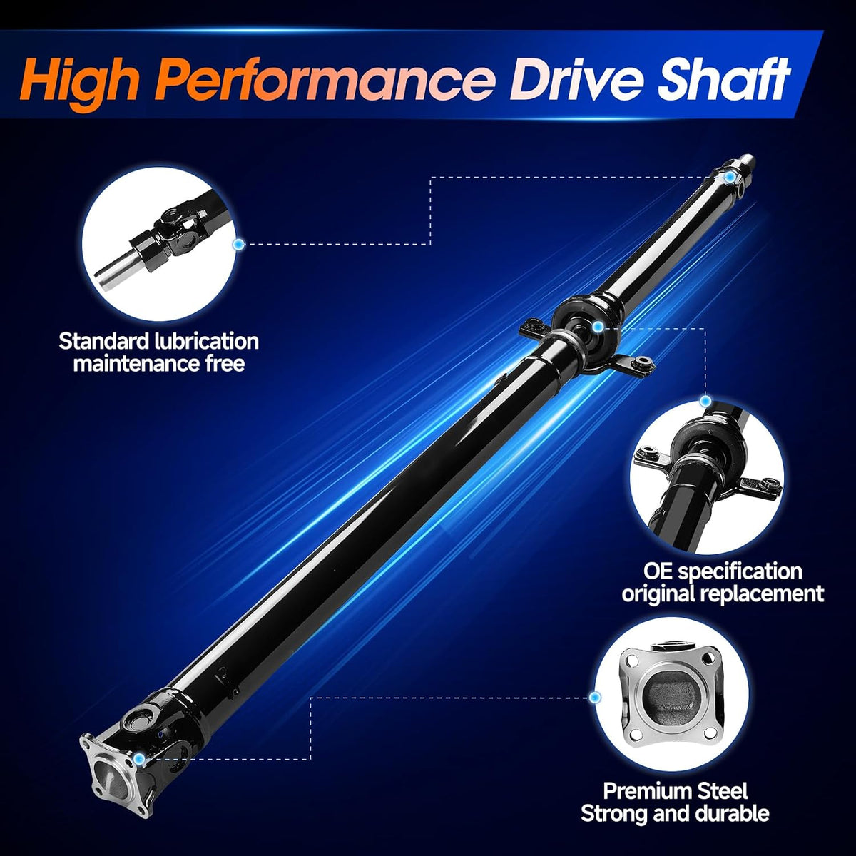 936-950 Rear Drive Shaft Prop Shaft Driveshaft Assembly Fit for Subaru Outback 2005 2006 2007 2008 2009 [Manual Transmission], Replace# 27111AG14A