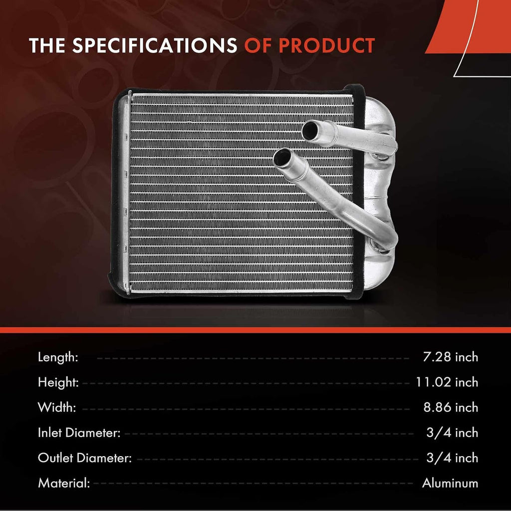 A-Premium HVAC Heater Core Compatible with Chevy GMC Cadillac & Hummer
