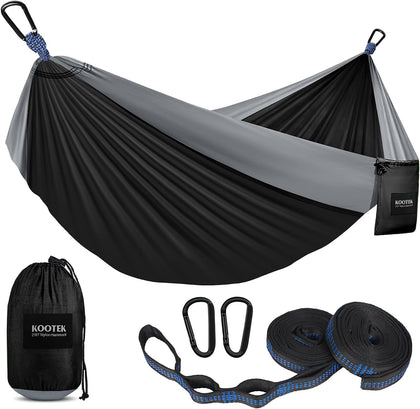 Camping Hammock, Portable Hammocks with Tree Straps & Attached Carry Bag, Camping Essentials Gear, Perfect for