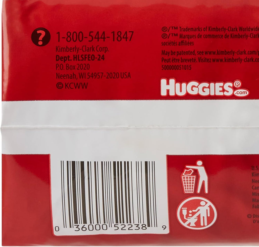Kimberly Clark 52238 - Diaper Huggies Nwbrn, 24 Count, Unisex Incontinence Protector