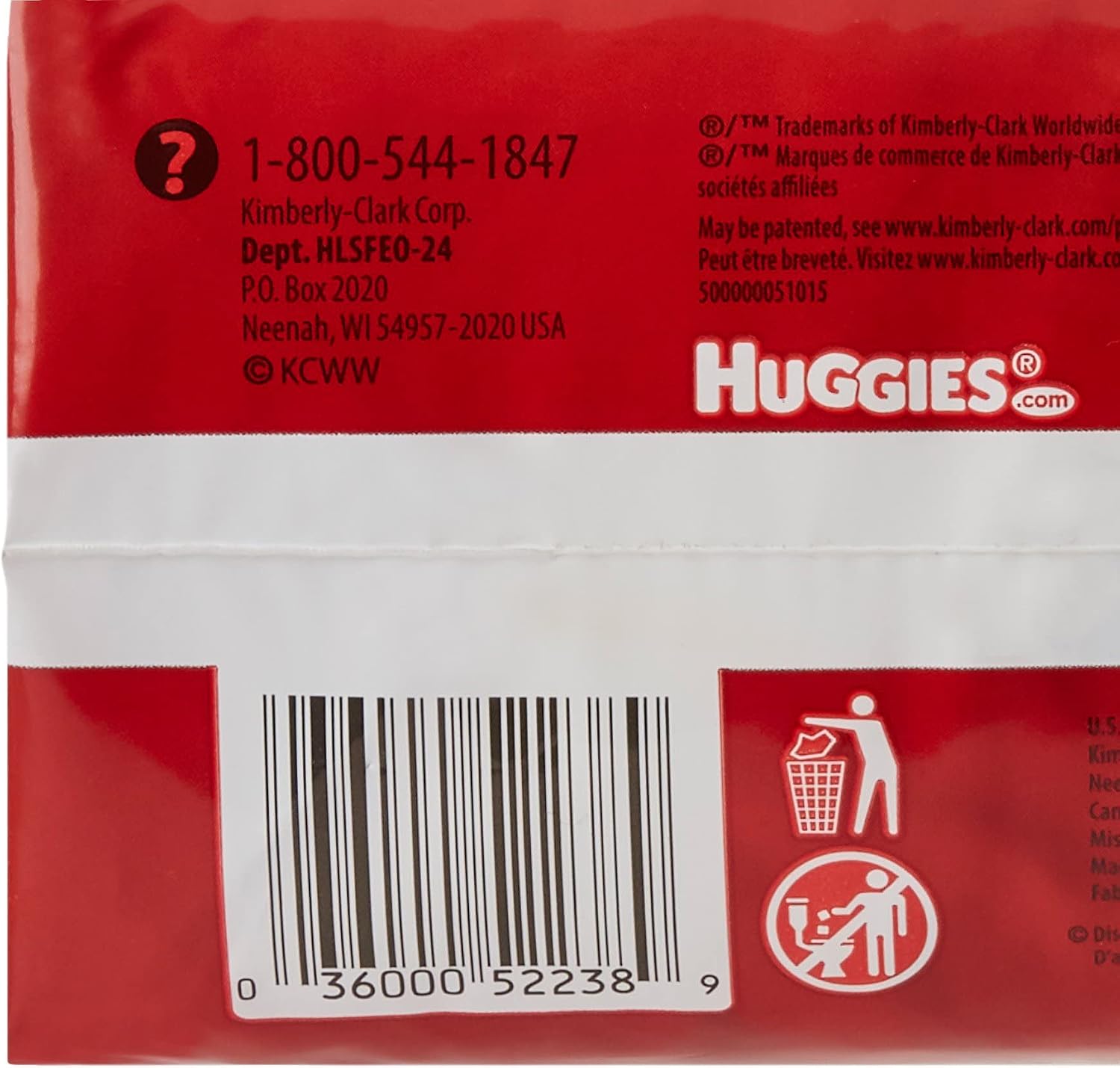 Kimberly Clark 52238 - Diaper Huggies Nwbrn, 24 Count, Unisex Incontinence Protector