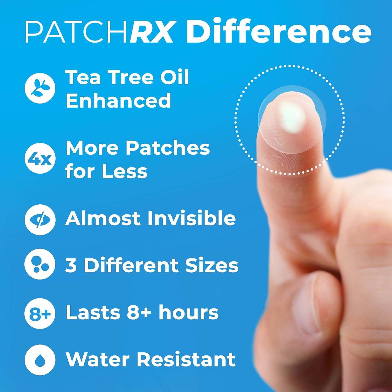 Pimple Patches for Face (120 Patches), Hydrocolloid Acne Patches with Tea Tree Oil, Pimple Patch Pimple Stickers