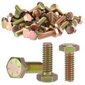 Hicarer 50 Pcs Grade 8 Hex Cap Screws 1/4-20 x 3/4" Coarse Thread Bolts