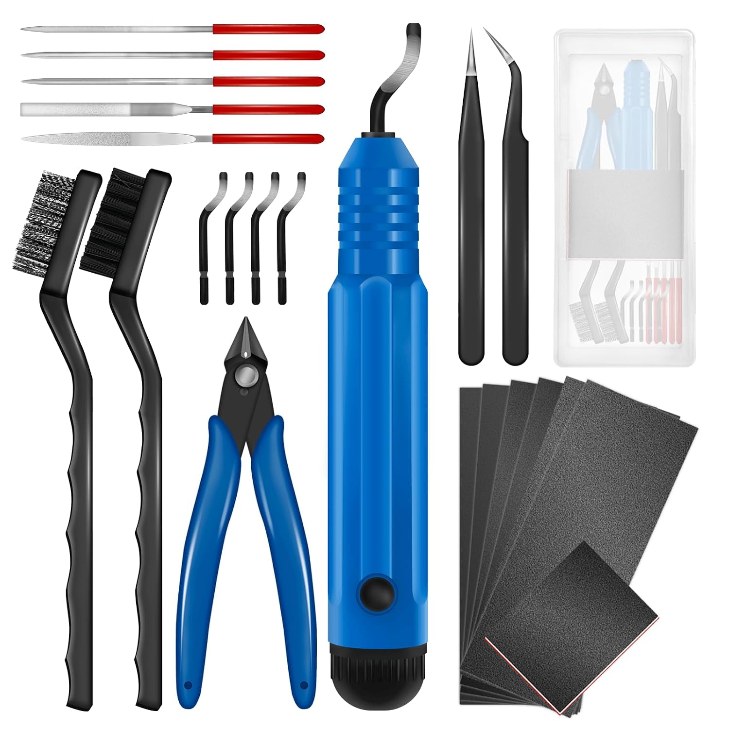 Deburring Tool 3D Printing for Resin PLA with Flush Cutters | 3D Printer Deburring Tool, Flush Cutter, Sanding