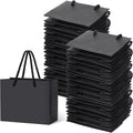 100 Pcs Thicken Black Mini Gift Bags with Handles Gift Card Bags