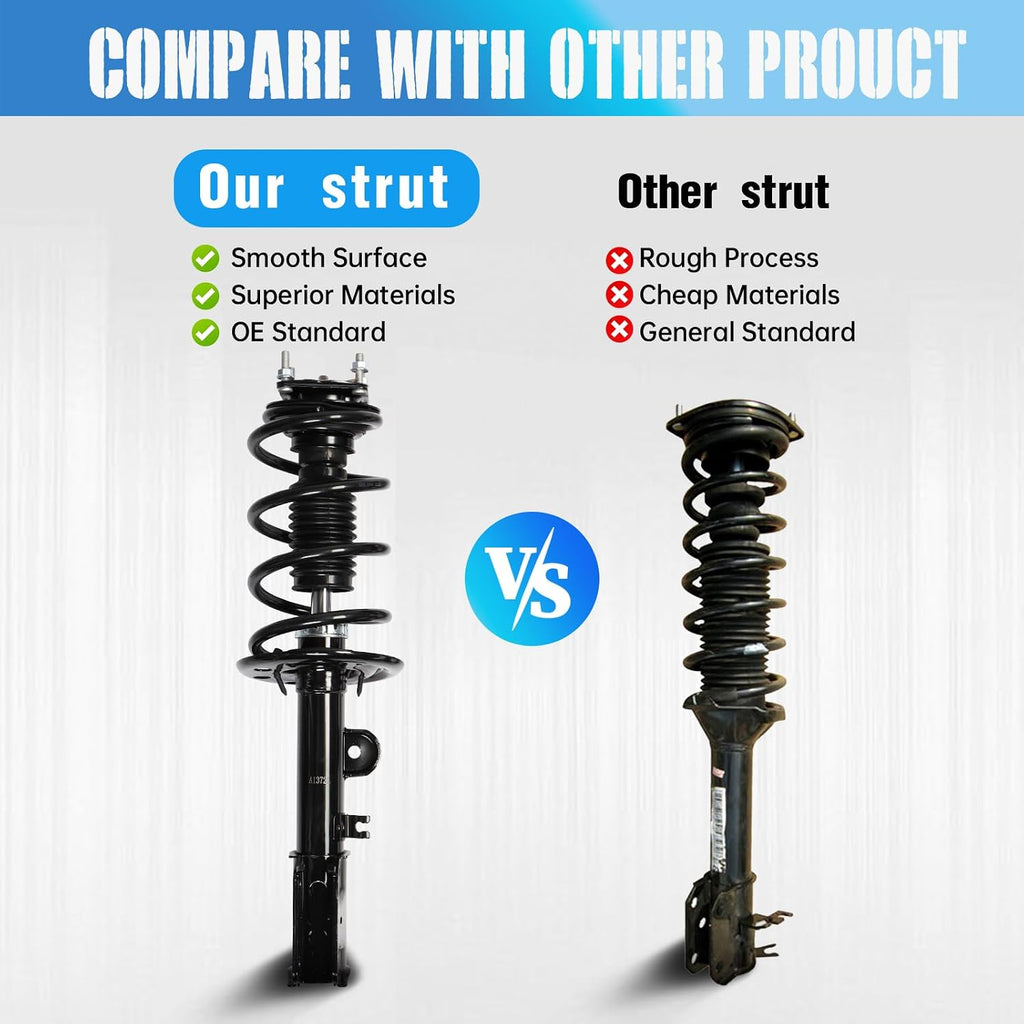 Front Struts Assembly w/Coil Spring 272620 272621, Set of 2