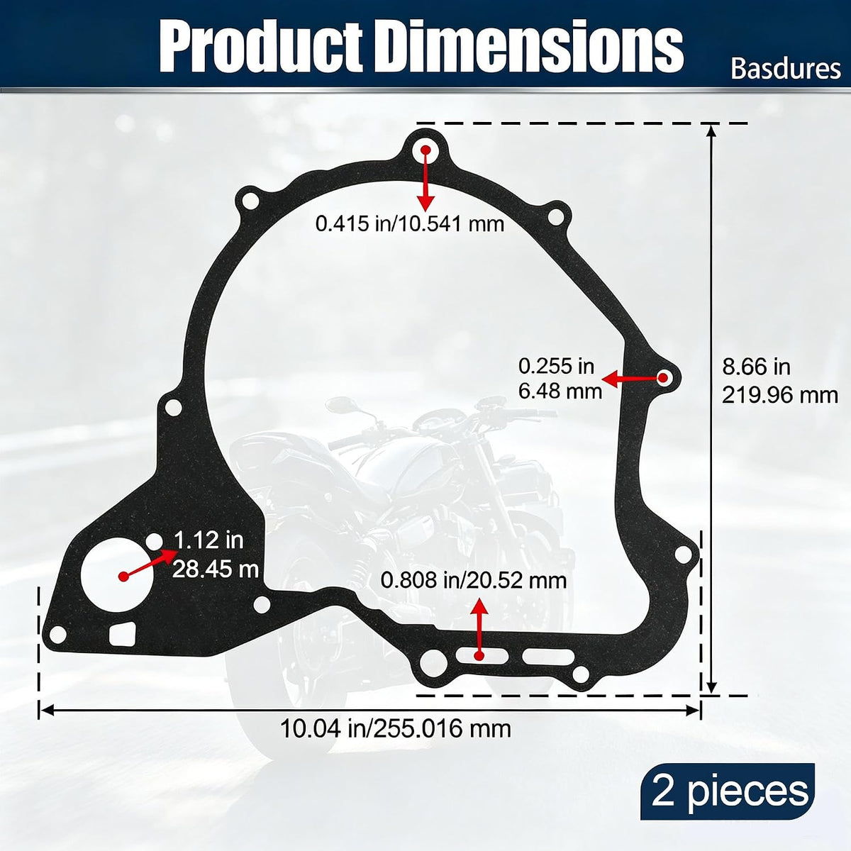 Stator Gaskets Compatible with Yamaha Xvs650 V-Star 650 Models