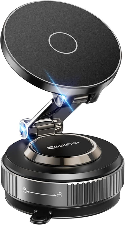 Magnetic Phone Holder for Car 2026 Heavy Duty Model 360° Adjustable Vacuum Suction Car Magsafe Phone Mount Cell Phone