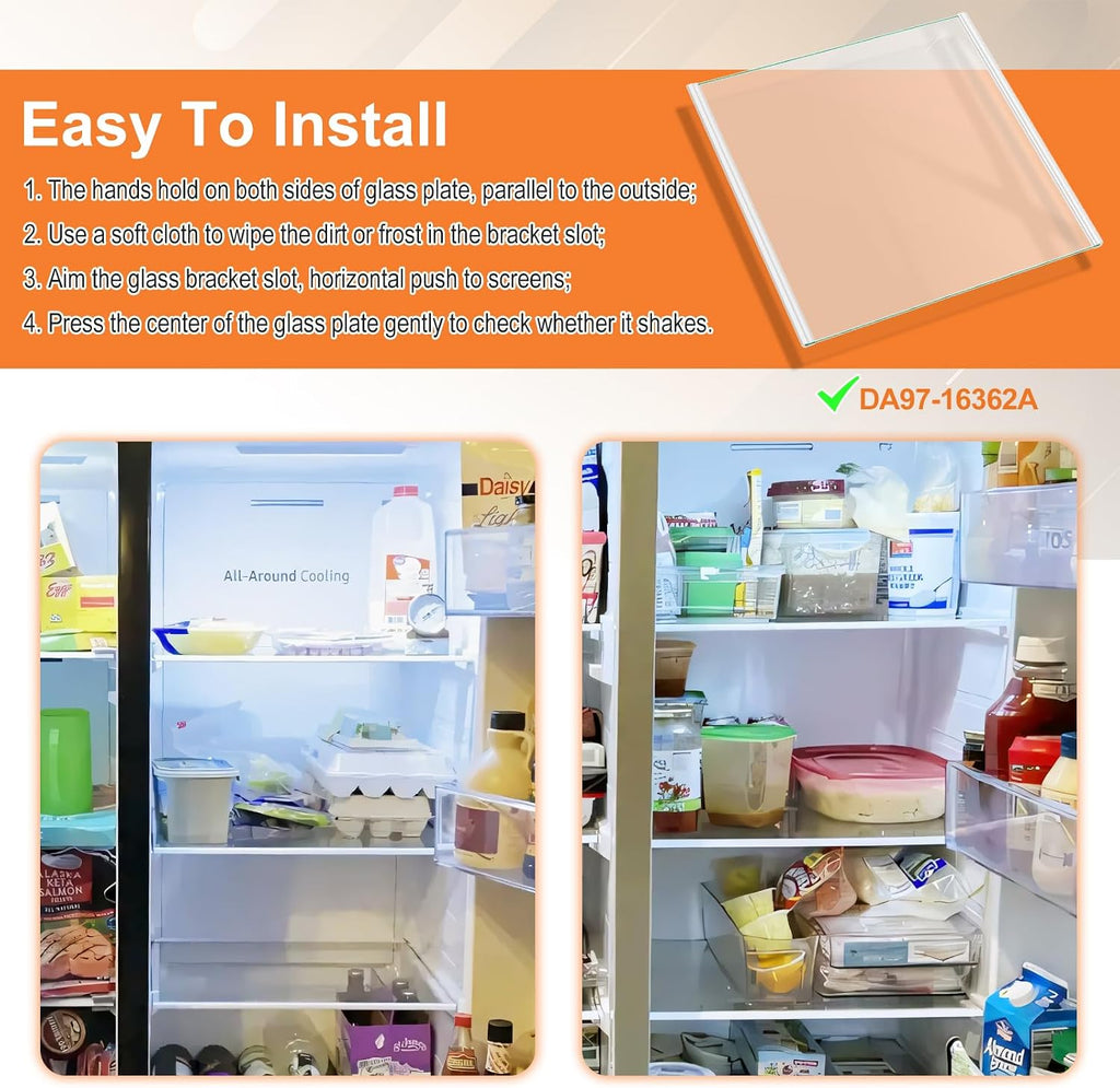 UPGRADED RS22T5201SR RS22T5561SR Shelf For Samsung Refrigerator Glass Shelf