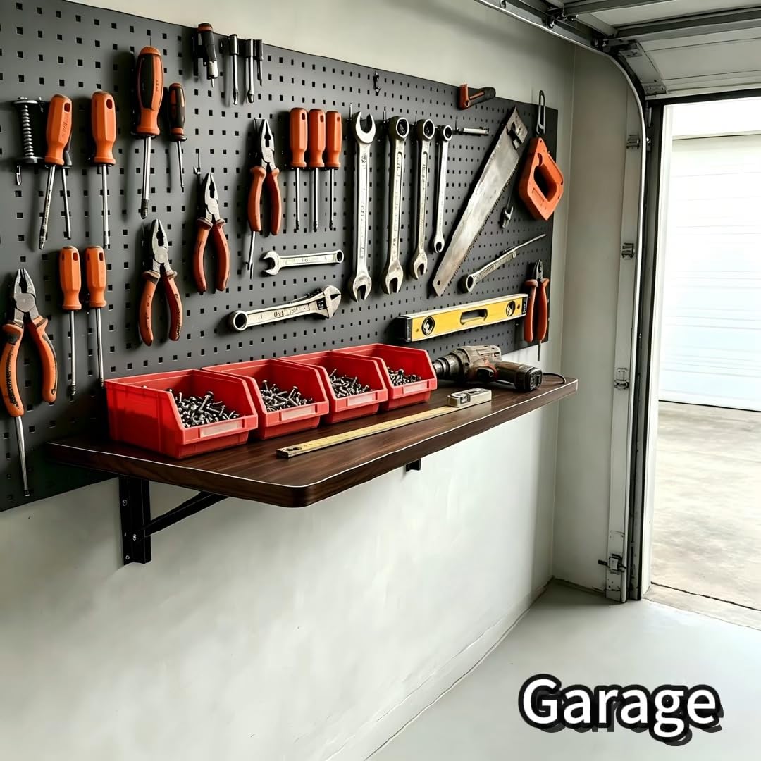 Wall Mount Folding Workbench, 31.5"x15.75"Inch