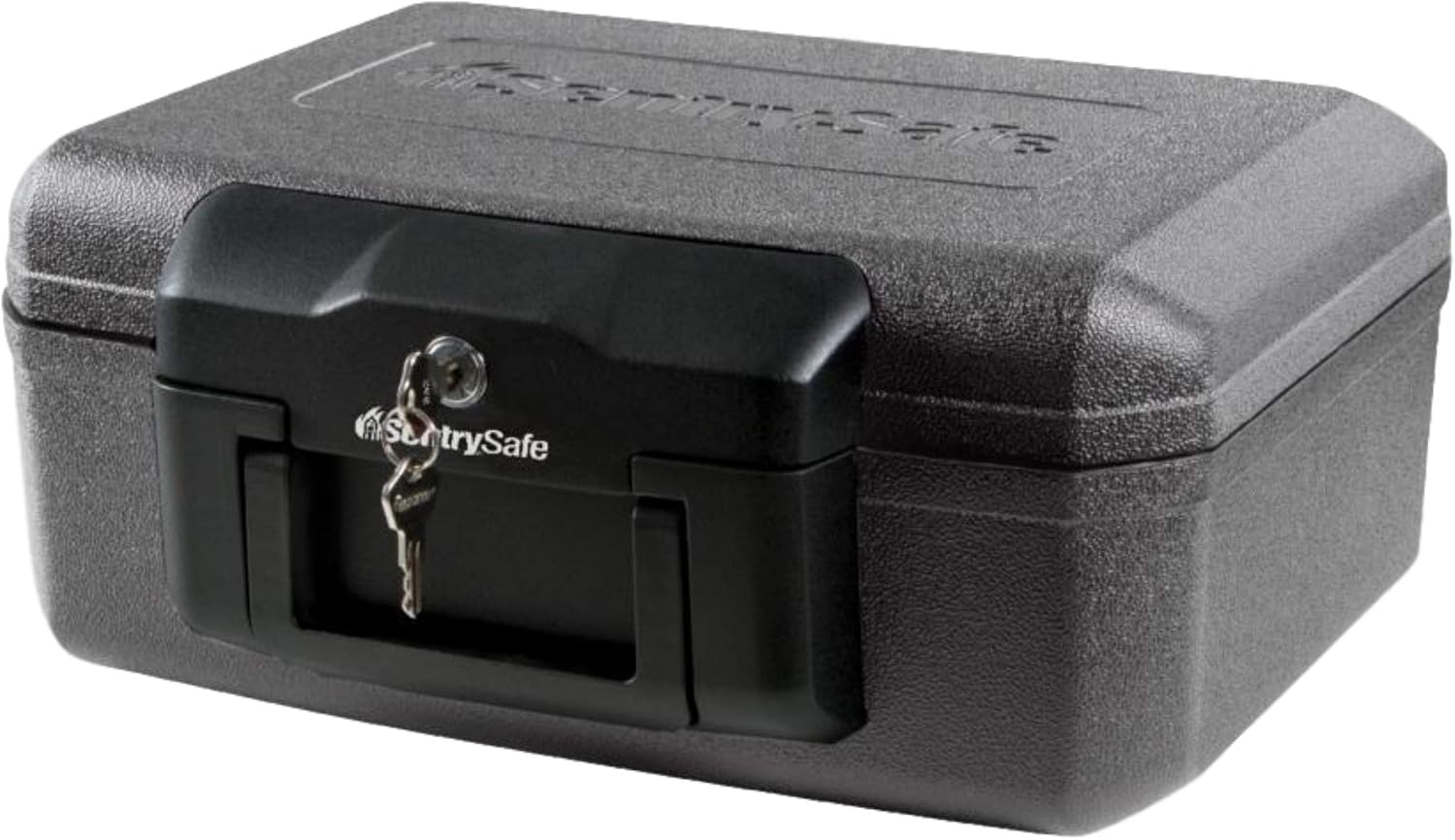 Fireproof Safe with Key Lock, Chest Lock Box for Home or Travel Secures Money, Documents, 0.18 Cubic Feet, 6.1 x 14.3