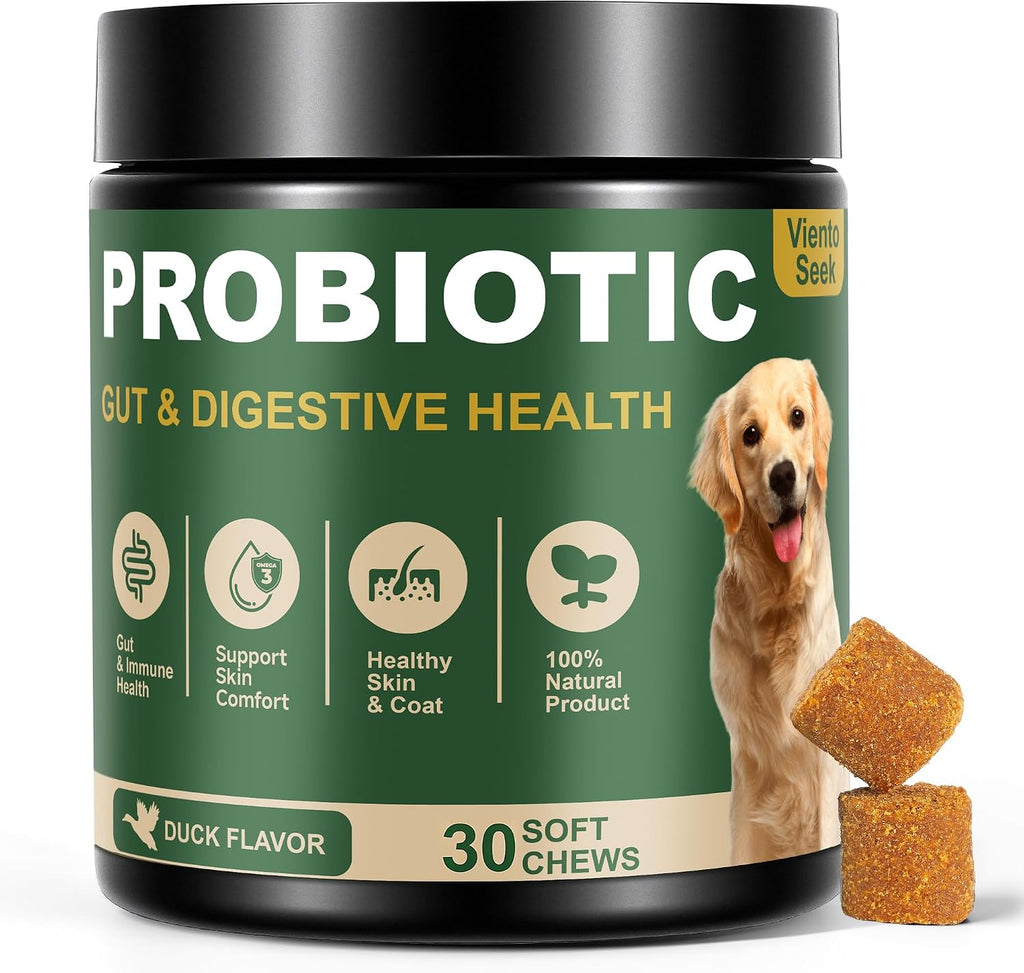 Probiotics for Dogs - Dog Probiotics for Yeast, Itchy Skin and Itchy Ears, Digestive Health, Diarrhea Relief, Gut &
