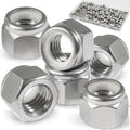 #10-32 Lock Nut, 150Pcs Stainless Steel Nylock Insert Locking Nuts