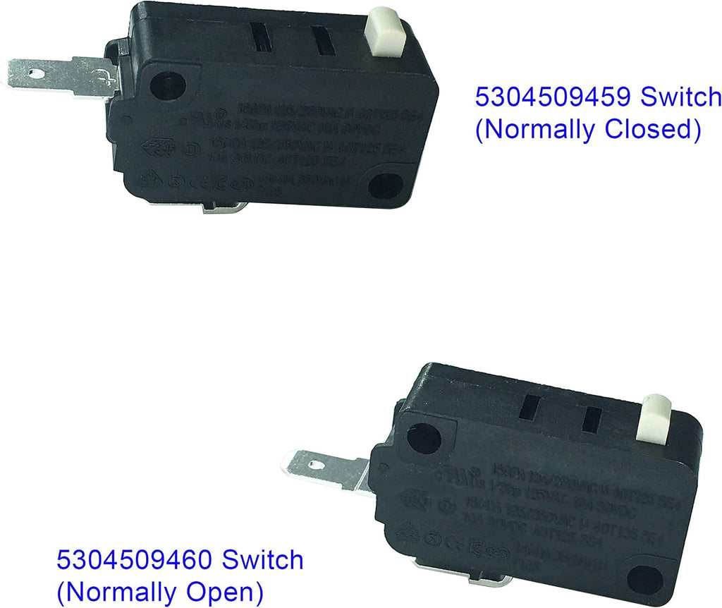 LONYE 5304509459&5304509460 Microwave Door Switch Replacement for Frigidaire Electrolux Microwave 5304464098 AP6230614 5304464099 AP6230615 PS12071303