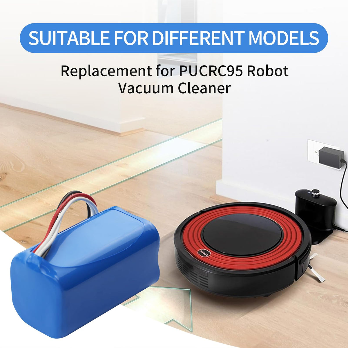 Battery Replacement for Red Solution H06-LI-1440-2600, Taurus 098060 Robot