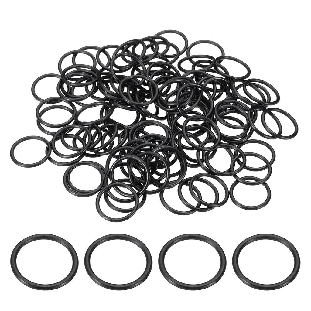 uxcell 100Pcs AS-016 Nitrile Rubber O-Rings 5/8" ID, 3/4" OD, 1/16" W (90D)