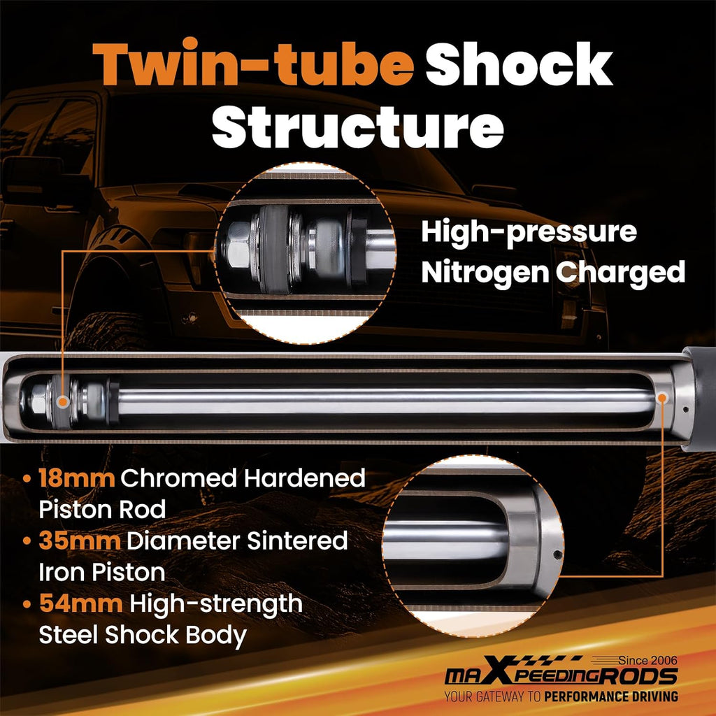 maXpeedingrods 2-5.5" Rear Shocks for Toyota Tacoma 1995-2004