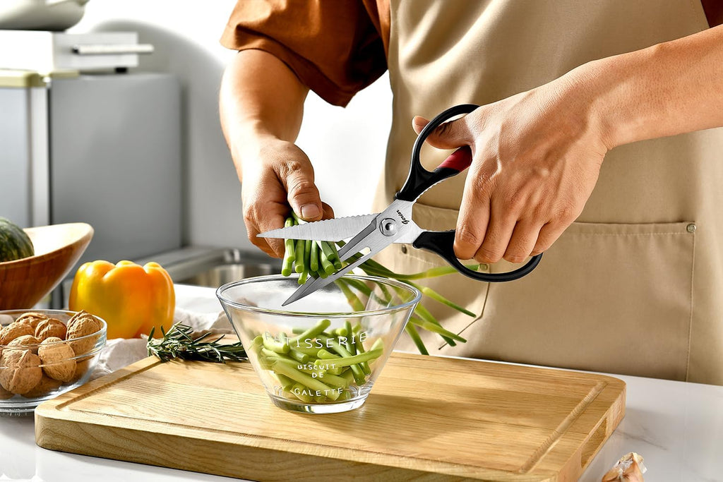 Kitchen Scissors - Heavy Duty Utility Come Apart Kitchen Shears for Chicken, Meat, Food, Vegetables - 9.25 Inch Long