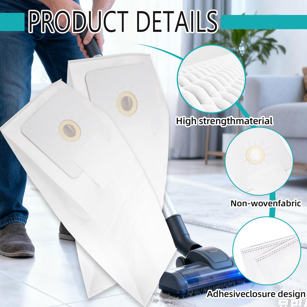 6-Pack 391 Central Vacuum Bags Compatible with Nutone Central Vacuum