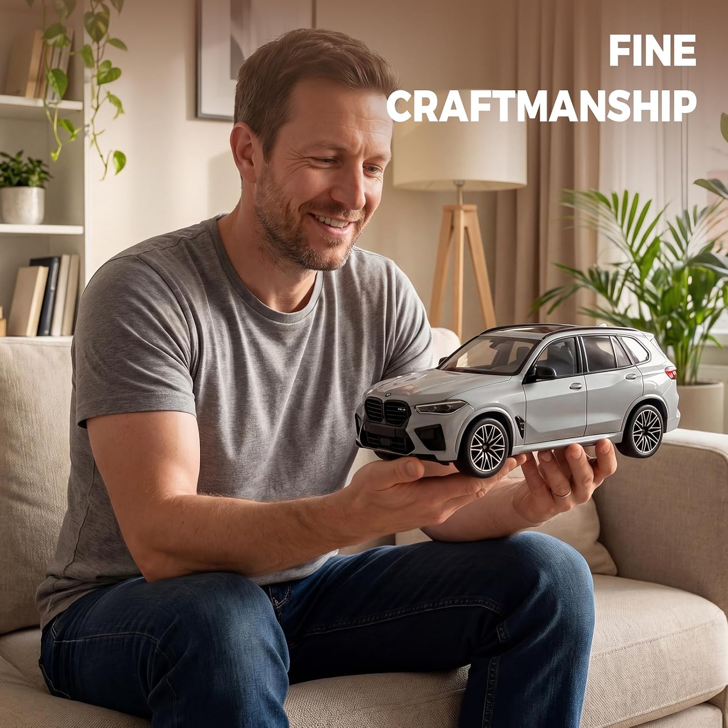 1/18 Scale Diecast Car, Compatible with BMW X5M Model Diecast Car | Official Authentic Large Alloy Model Car Kit for