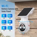 1080p Security Camera Wireless with Solar Panel, AI Human Detection, 2-Way Audio, Color Night Vision, Cloud Storage