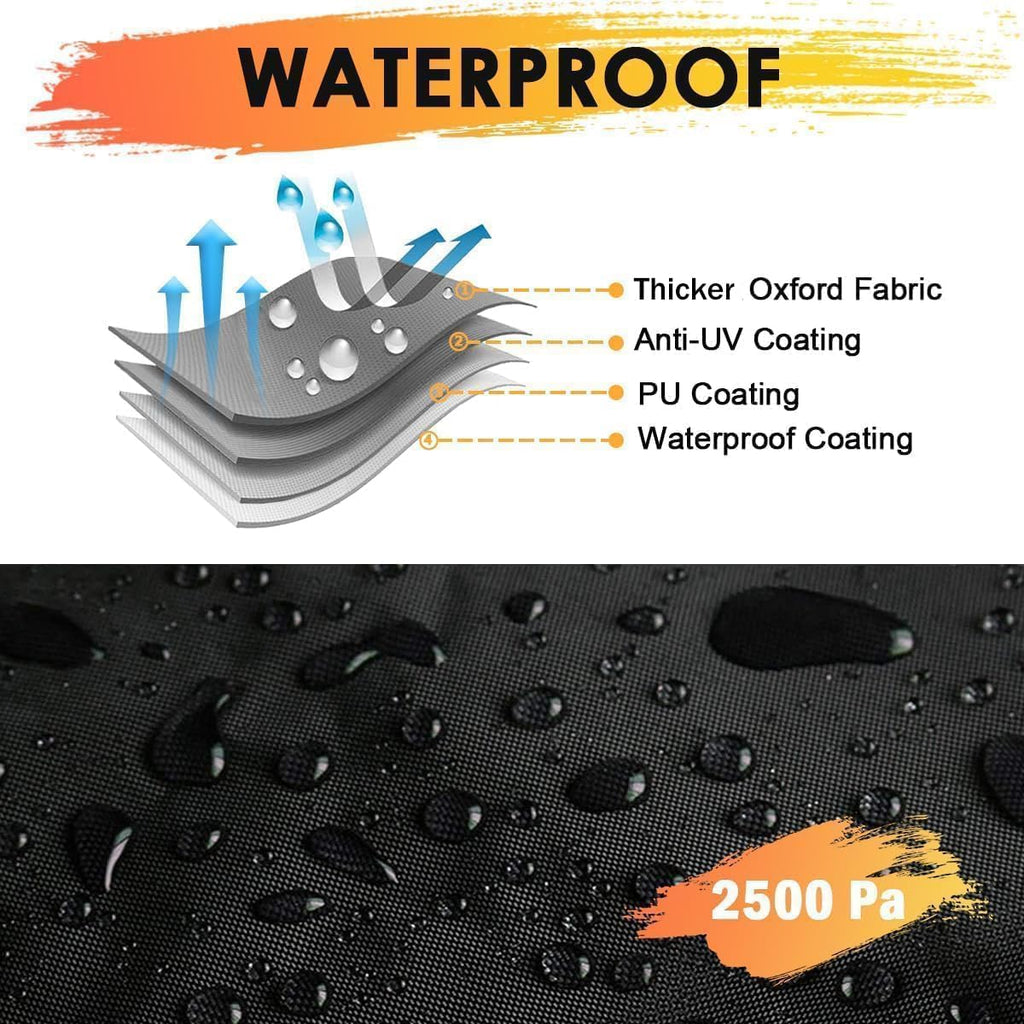 ATV Cover Waterproof Heavy Duty 210D 4 Wheeler Cover, All Weather Outdoor Protection Covers Suit for Polaris Kawasaki