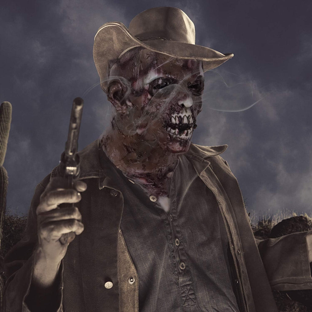 Scary Walking Dead Zombie Head Mask for Adult Vampire Mask Latex Creepy Halloween Costume Horror Decoration Props.