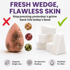 32-Pack *PRE-CUT* Makeup Wedges: Professional Triangle Sponges