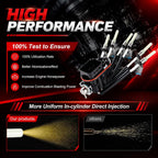 FJ503 Spider Fuel Injectors 6 Cylinder Compatible with Chevy Silverado