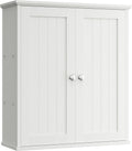 Bathroom Wall Medicine Cabinet, Over The Toilet Storage, White | Bathroom Storage Organizer Cupboard, with 2 Magnet