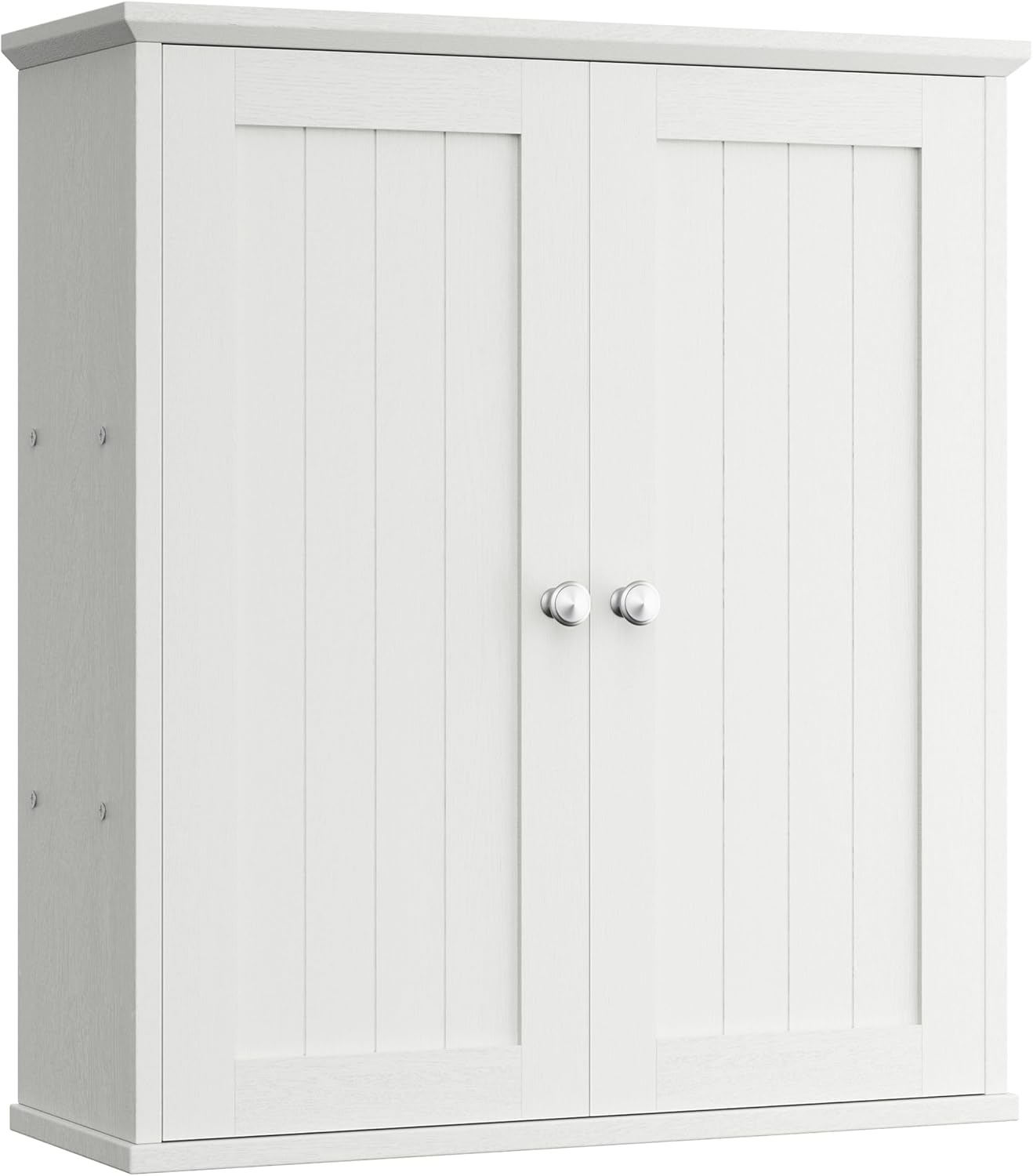 Bathroom Wall Medicine Cabinet, Over The Toilet Storage, White | Bathroom Storage Organizer Cupboard, with 2 Magnet