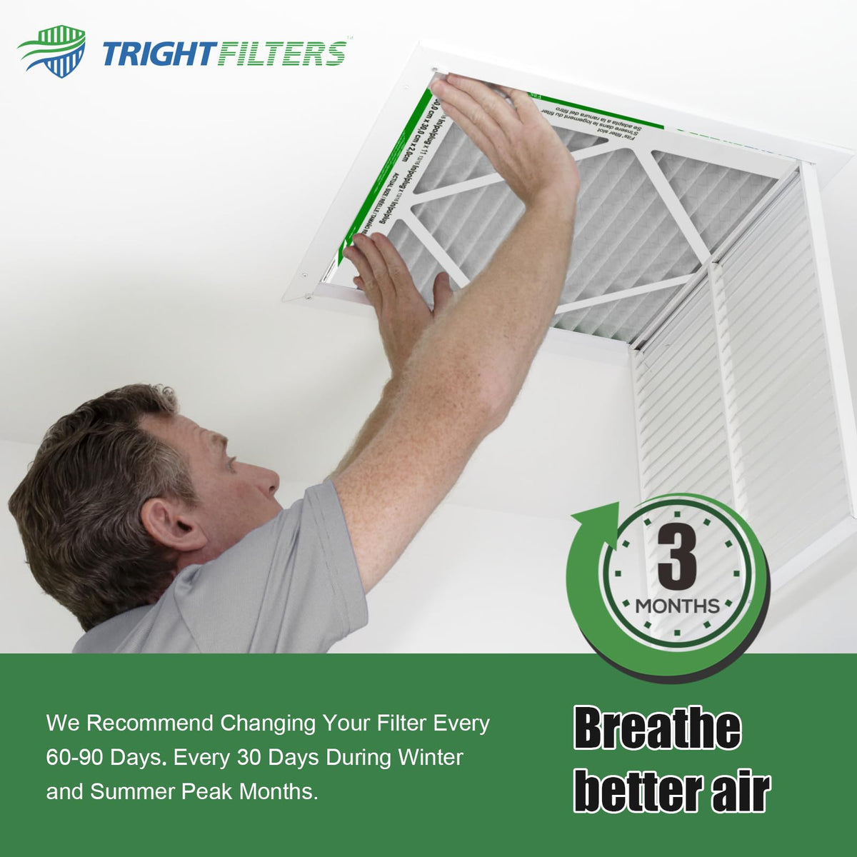 16x20x1 Air Filter 4 Pack, MERV 8 Pleated HVAC Furnace Filter