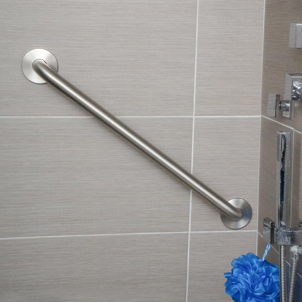 Bathroom Handicap Safety Grab Bar, 24-inch Length, 1.25 Inch Diameter, Shower, 500LBs Capacity, ADA Compliant