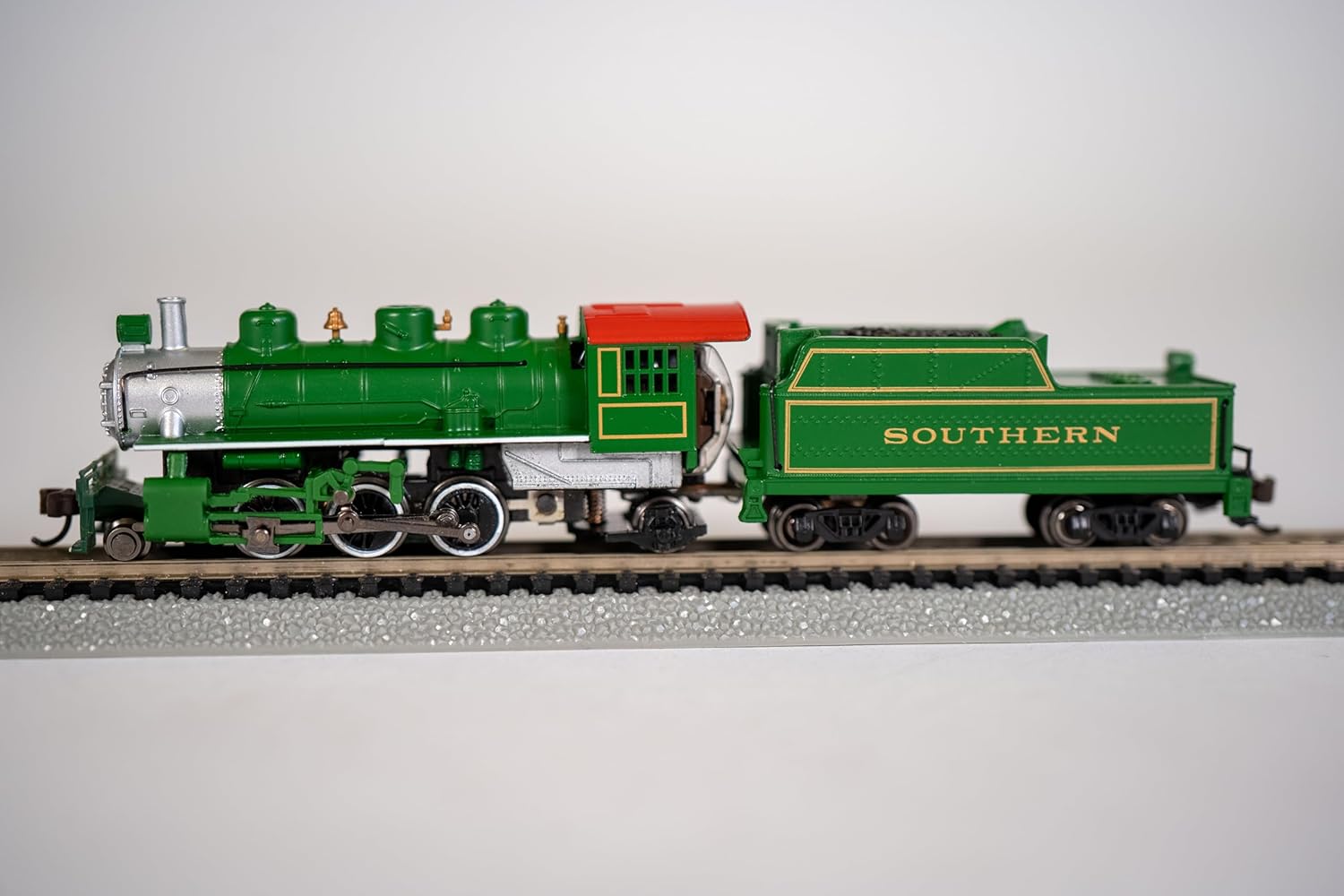 Trains Prairie 2-6-2 Loco and Tender Southern Train Car N Scale | Steam Locomotive, 2-6-2 Prairie Locomotive with