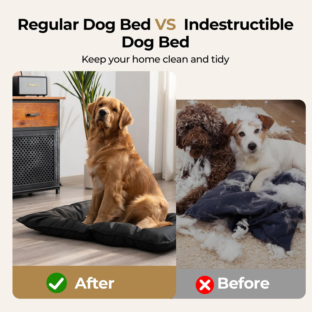 Chew Proof Indestructible Dog Bed,Large (28"x41")