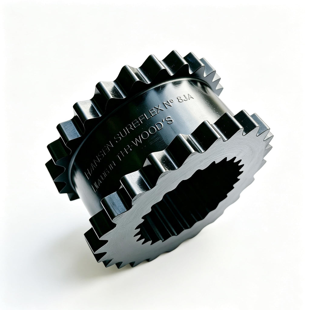 Velodi 8JE Flexible Coupling Elastomer 2.5" L 5.06" OD 1135in-lbs Torque