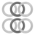 uxcell 2 Sets AXK6085+2AS Thrust Needle Roller Bearings, 60x85x5mm