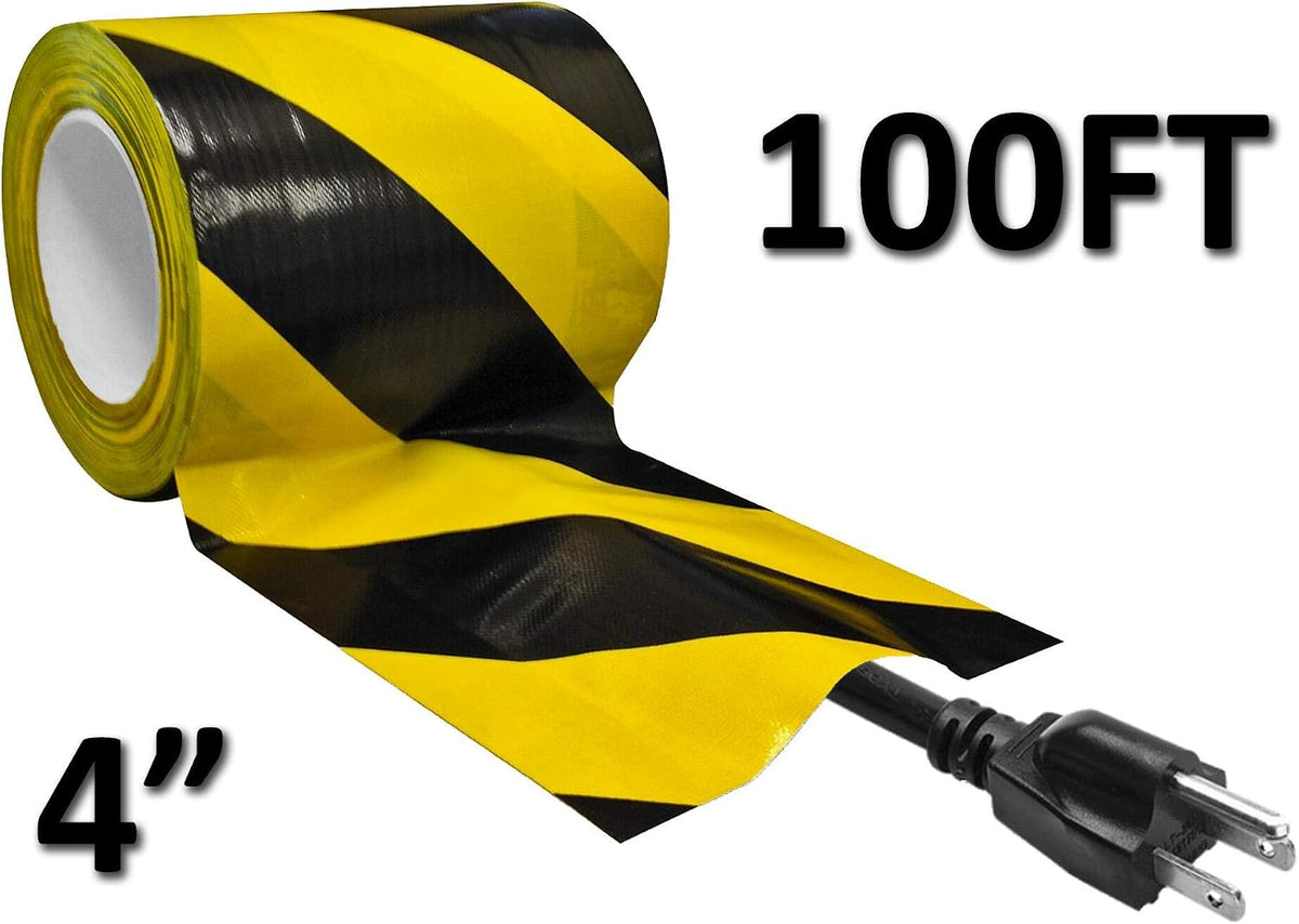 Tunnel Tape with Non-Adhesive Center Channel Path for Cable Management Gaffer's Tape 4" x 100 Feet (33 Yards)