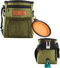 Dog Treat Training Pouch Easily Carries Pet Toys Kibble, Treats Built-in Poop Bag Dispenser 3 Ways to Wear Comes with