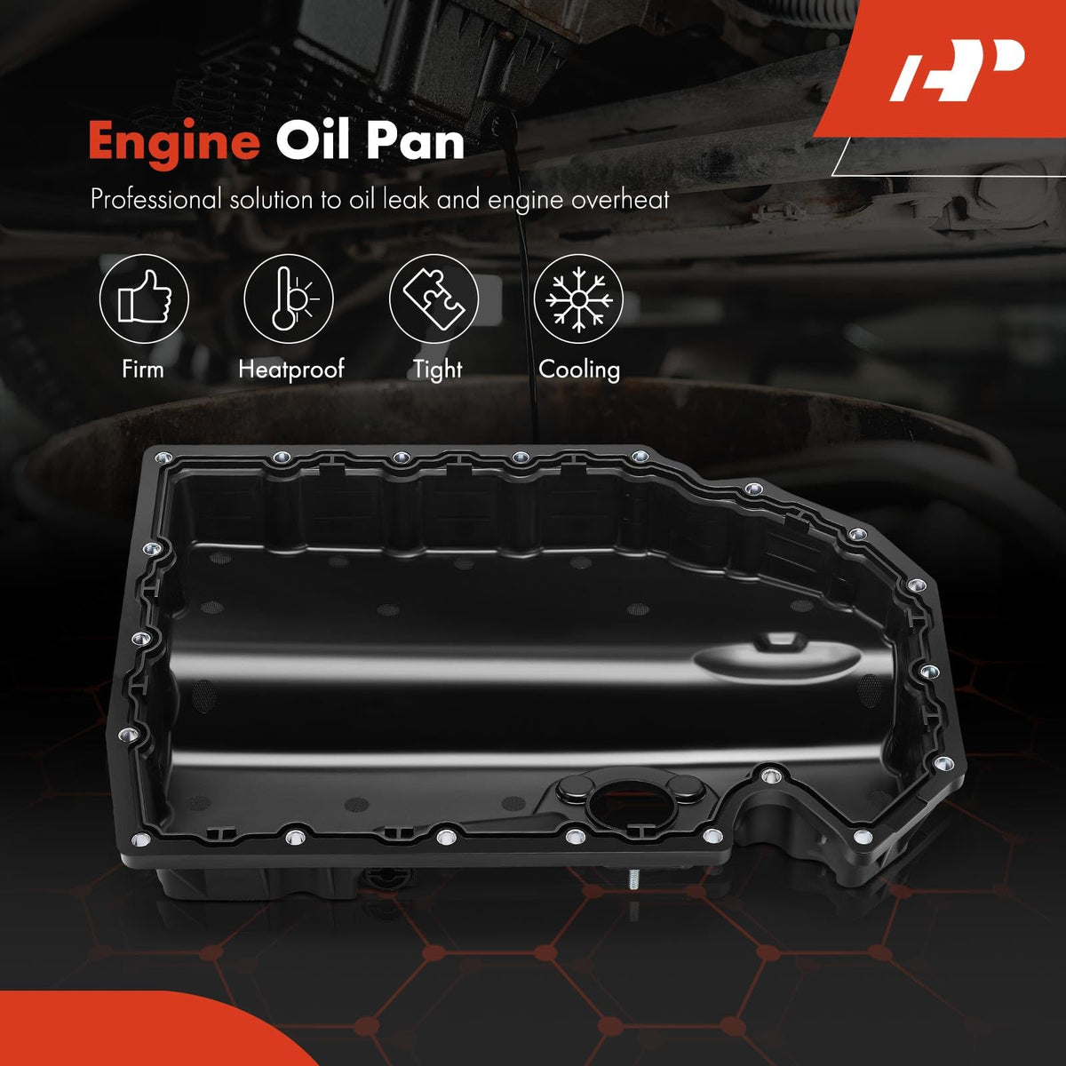 A-Premium Lower Engine Oil Pan Sump with Drain Plug
