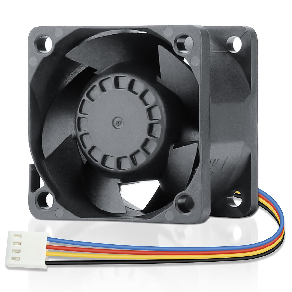 Wathai 40mm PWM Server Fan 12V 4 Pin CPU Static Pressure Fan Dual Ball